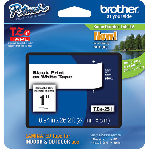 Brother tz251 tze251 - brother, 1"
